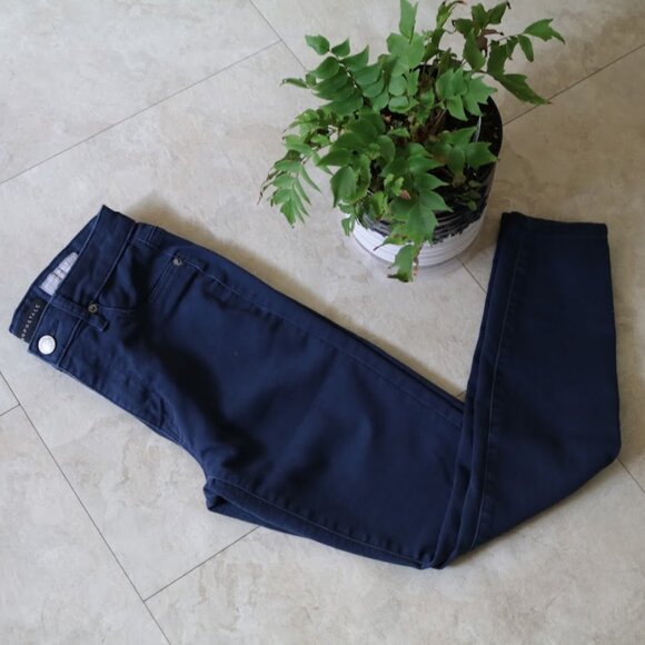AEROPOSTALE Seriously Stretchy Skinny Ankle High-Rise Jegging - Navy, Sz 2 Short - Picture 3 of 15